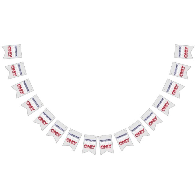 Patriotic Vibes Endast Stars och stripes USA Funny Vimplar (Alla)