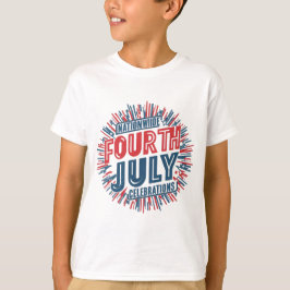 Patriotic Vibes: Fjärde juli T-Shirt
