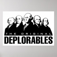 Patriotic Vintage affisch - Founding fathers