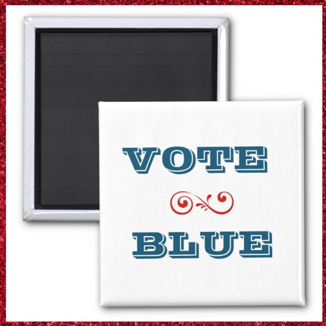 Patriotic VOTE BLUE Magnet (Skapare uppladdad)