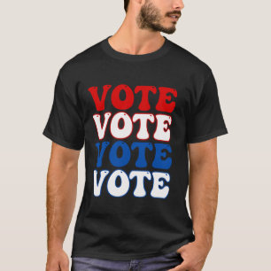Patriotic Vote Rött vitt blått Government Val T Shirt