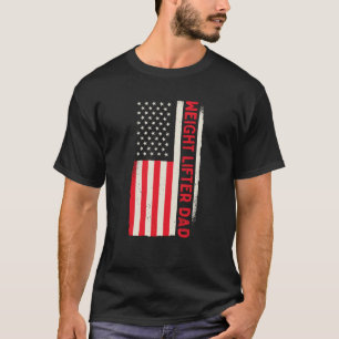 Patriotic Weightlift Workout BodyBuilder Wight T Shirt