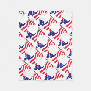 Patriotic-Weiner Fleecefilt