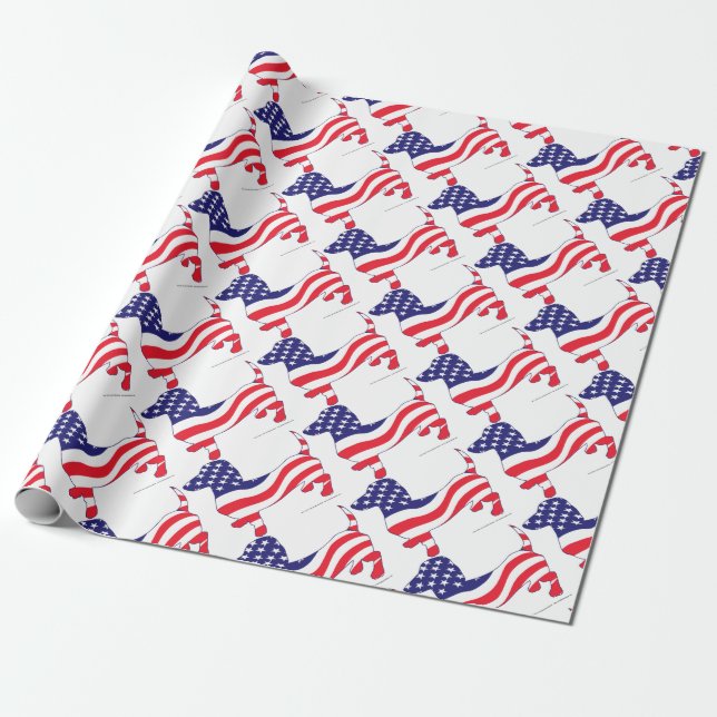 Patriotic-Weiner Presentpapper (Utrullad)