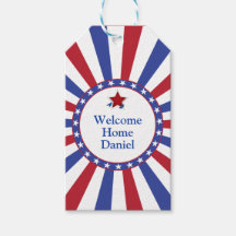 Patriotic Welcome Home Red White och Blue