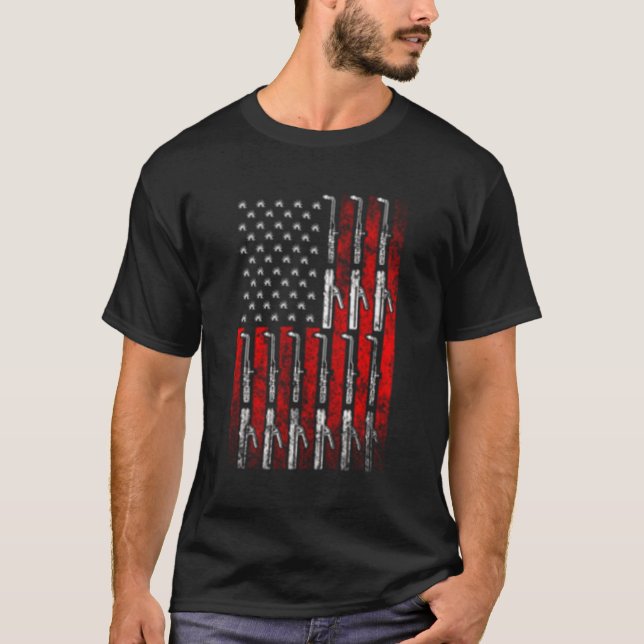 Patriotic Welder T Shirt (Framsida)