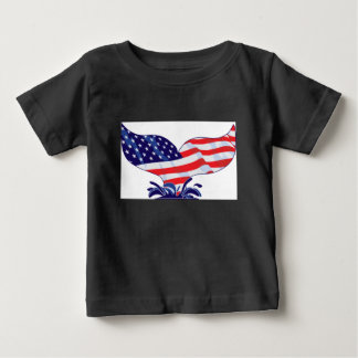 Patriotic Whale Svan T-shirt