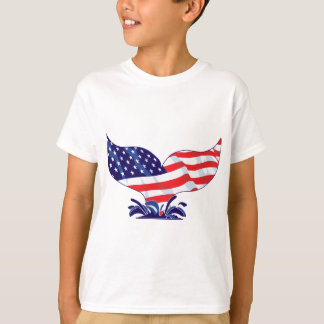 Patriotic Whale Svan Tee