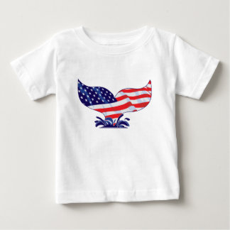 Patriotic Whale Svan Tee Shirt