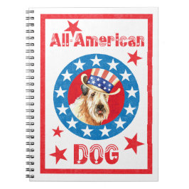 Patriotic Wheaten Anteckningsbok