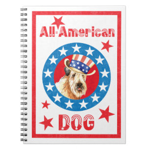 Patriotic Wheaten Anteckningsbok