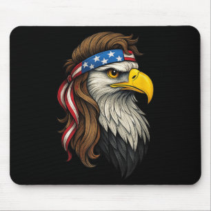 Patriotic White Head Eagle Us Flagga Bandana Mulle Musmatta