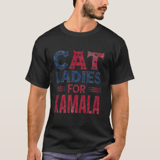 Patriotic Women Cat Dam för Kamala T Shirt