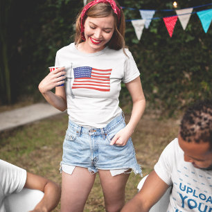 Patriotic Women's Red White and Blue Trendig T Shirt