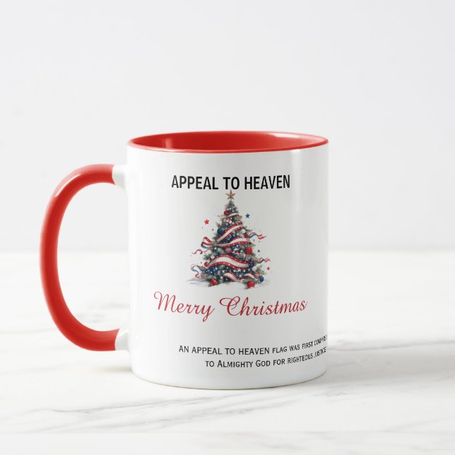 Patriotic Xmas Tree ATH1 with origin ed MUG Mugg (Vänster)