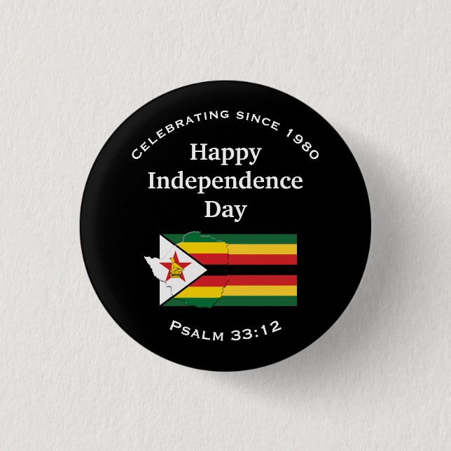 Patriotic ZIMBABWE OBERDENCE Knapp (Framsida)