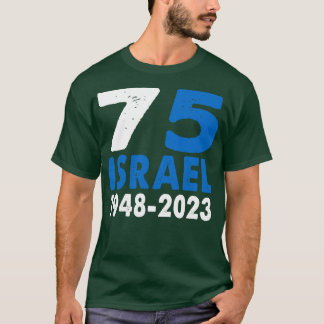 PatrioticPride 75:e-årsdagen Israels Flagga T Shirt