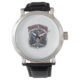 Patriotisk 1776 Off Road Döskalle Monster Truck Armbandsur
