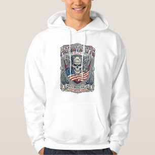 Patriotisk 1776 Off Road Döskalle Monster Truck He Hoodie