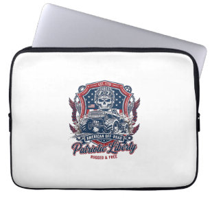 Patriotisk 1776 Off Road Döskalle Monster Truck He Laptop Fodral