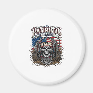 Patriotisk 1776 Off Road Döskalle Monster Truck He Magnet