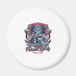 Patriotisk 1776 Off Road Döskalle Monster Truck He Magnet