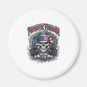 Patriotisk 1776 Off Road Döskalle Monster Truck Magnet