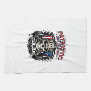 Patriotisk 1776 Off Road Skalle Monster Truck Heav Kökshandduk
