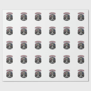 Patriotisk 1776 Off Road Skalle Monster Truck Heav Presentpapper