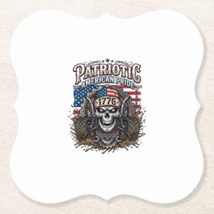 Patriotisk 1776 Off Road Skalle Monster Truck Heav Underlägg Papper