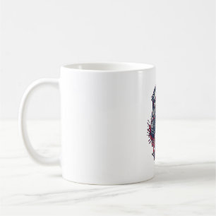 Patriotisk 1776 Off Road Skalle Monster Truck Tung Kaffemugg
