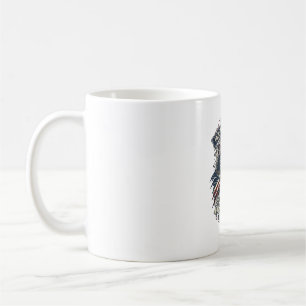 Patriotisk 1776 Off Road Skalle Monster Truck Tung Kaffemugg
