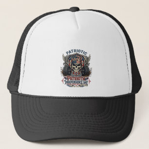 Patriotisk 1776 Off Road Skalle Monster Truck Tung Keps