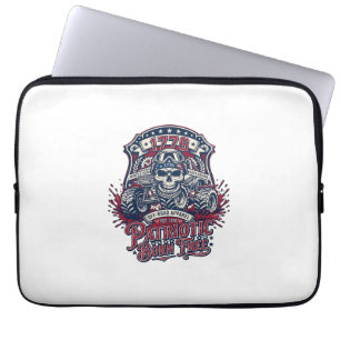 Patriotisk 1776 Off Road Skalle Monster Truck Tung Laptop Fodral
