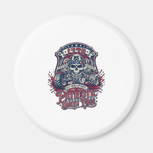 Patriotisk 1776 Off Road Skalle Monster Truck Tung Magnet