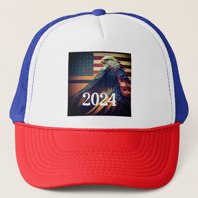 Patriotisk 2024 Eagle Cap Keps (Framsida)