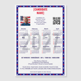 Patriotisk 2027 Politisk Val QR-kod Kalender
