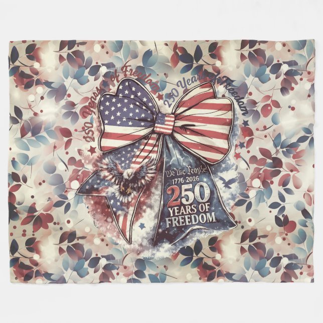 Patriotisk 250-årsdag fleecefilt (Framsidan (Horisontell))