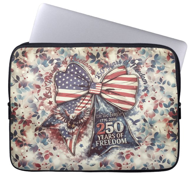 Patriotisk 250-årsdag laptop fodral (Framsidan)