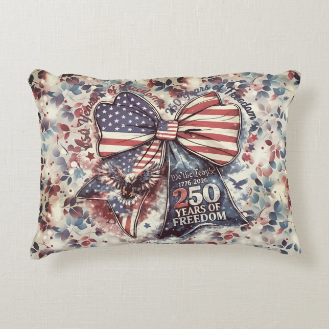 Patriotisk 250-årsdag prydnadskudde (Framsidan)
