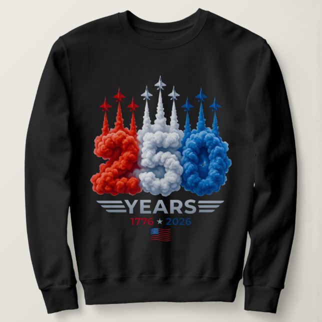 Patriotisk 250-årsdag t shirt (Design framsida)