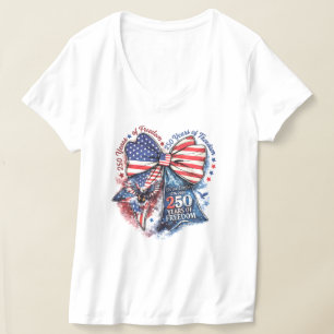 Patriotisk 250-årsdag t shirt