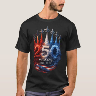 Patriotisk 250-årsflyg Tribut T Shirt