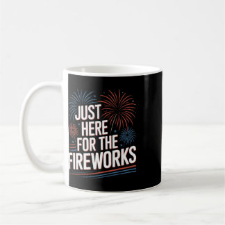 Patriotisk 4:e Juli Bara Här För Fyrverkerierna Kaffemugg