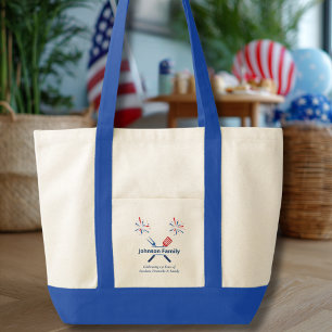 Patriotisk 4:e juli BBQ Picknick Amerika 250-årsju Tygkasse