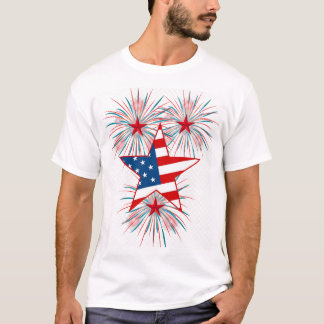 Patriotisk 4:e juli-eldskålströja t shirt