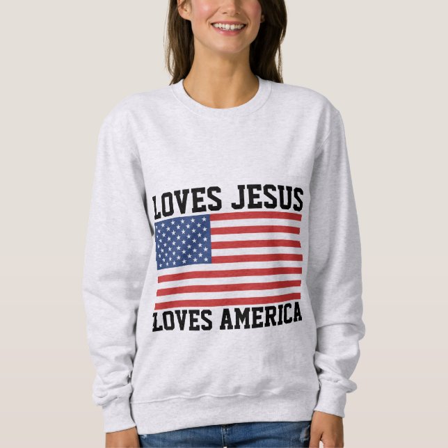 PATRIOTISK 4:E JULI-KRISTNA T-SHIRTS (Framsida)