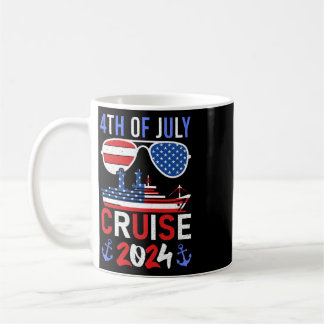 Patriotisk 4:e Juli-kryssning Familj Squad Matchan Kaffemugg