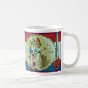 Patriotisk 4 juli-dryckesmugg kaffemugg