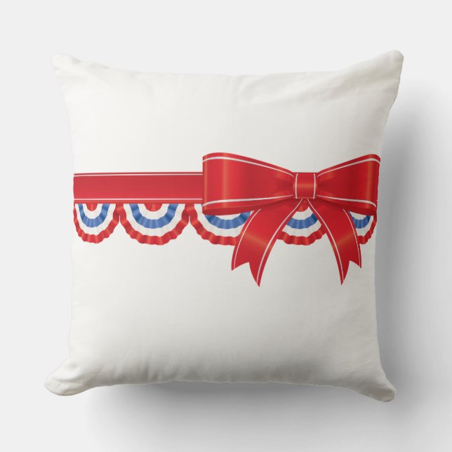 Patriotisk 4 juli kastkudde kudde (Framsida)